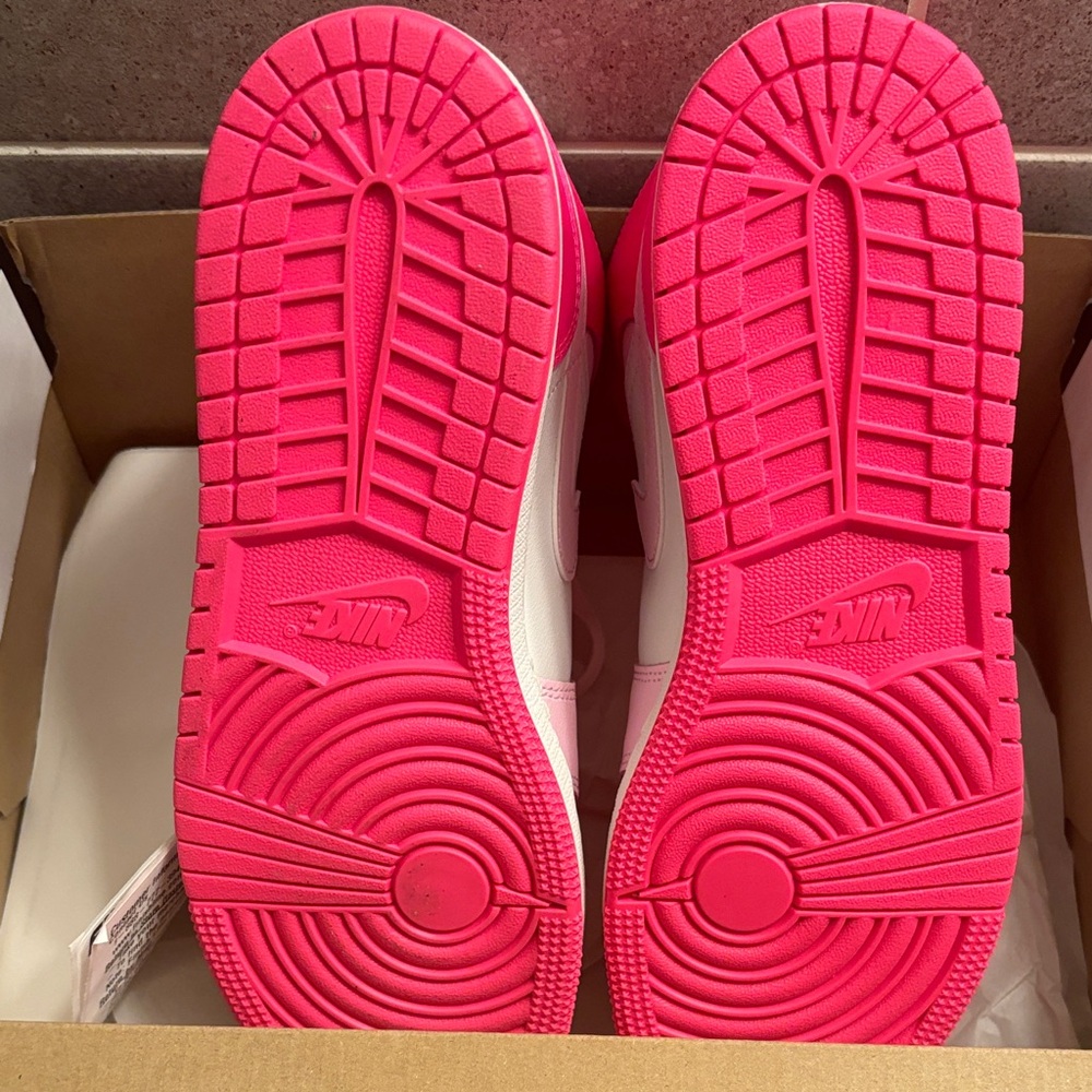 Nike Air Jordan Pink and White Sneakers - Picture 5 of 7